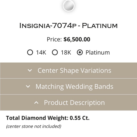 VERRAGIO Engagement Ring Princess cut 3 stone size 6.5. 6,500 for the ring. - Picture 4 of 15